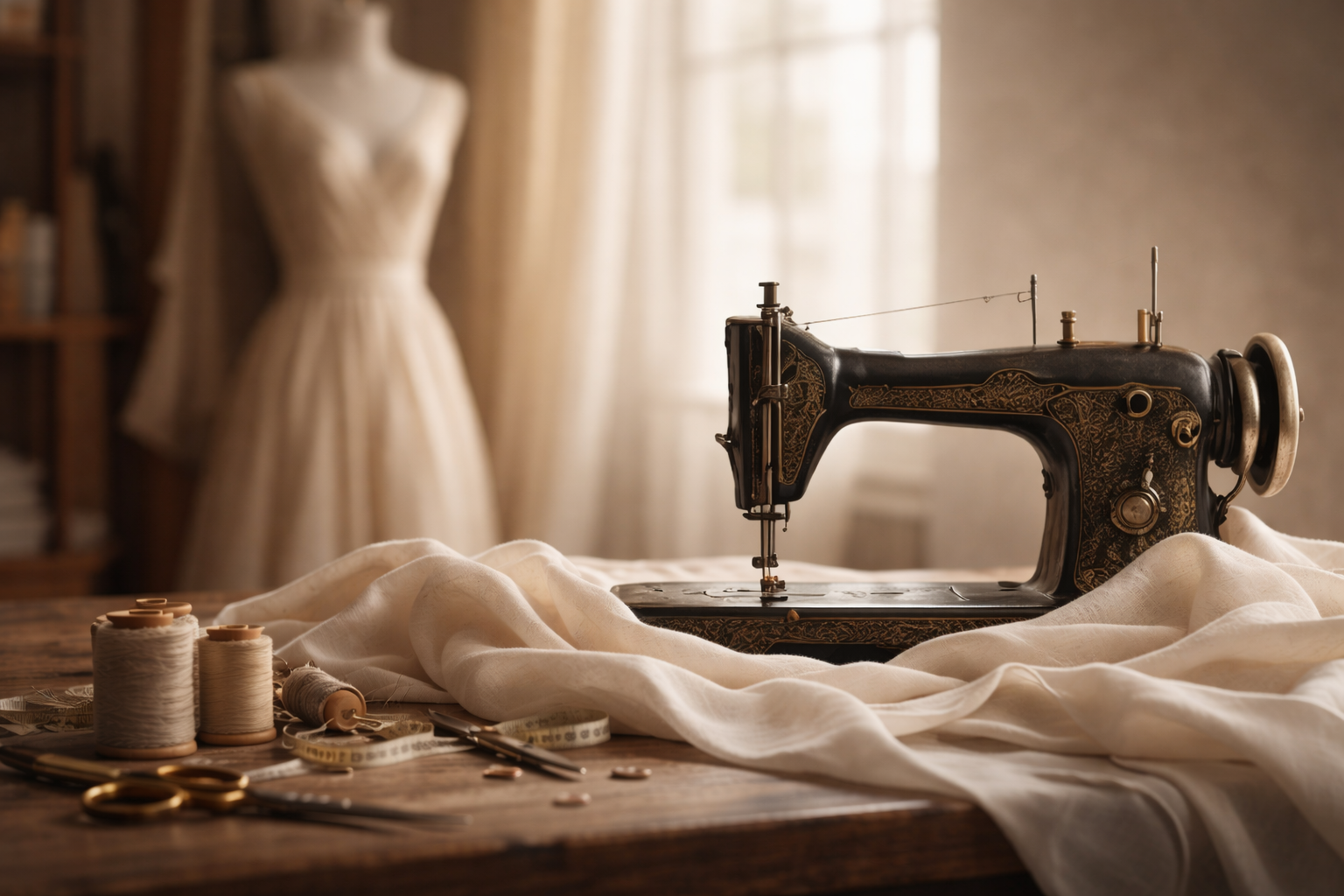 machine à coudre dans atelier de couture à Laval