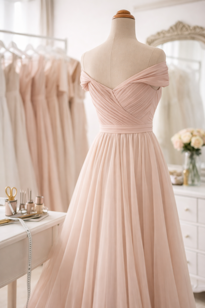 robe rose ajustements et retouches à Laval